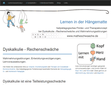 Tablet Screenshot of matheschwaeche.de